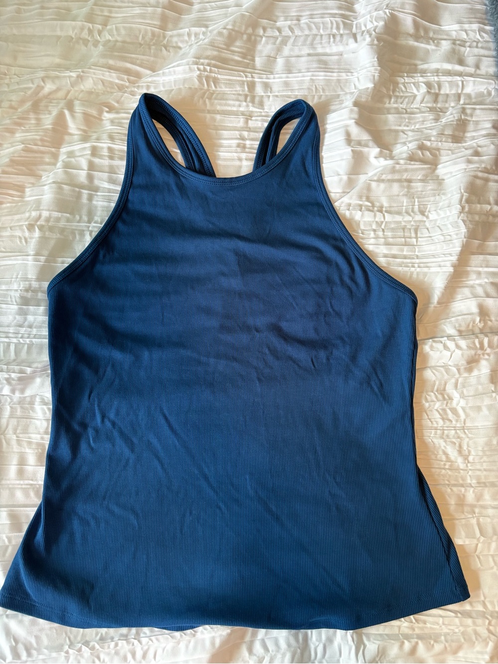Athleta Deep Navy Signature Y Backed High-Neck Tank
